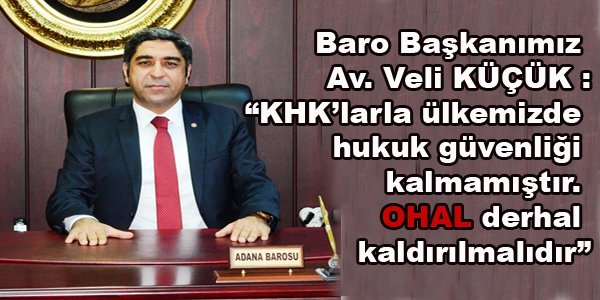 KHK'larla ülkemizde hukuk güvenliği kalmamıştır.