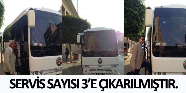 Servis sayısı üçe çıkartılmıştır